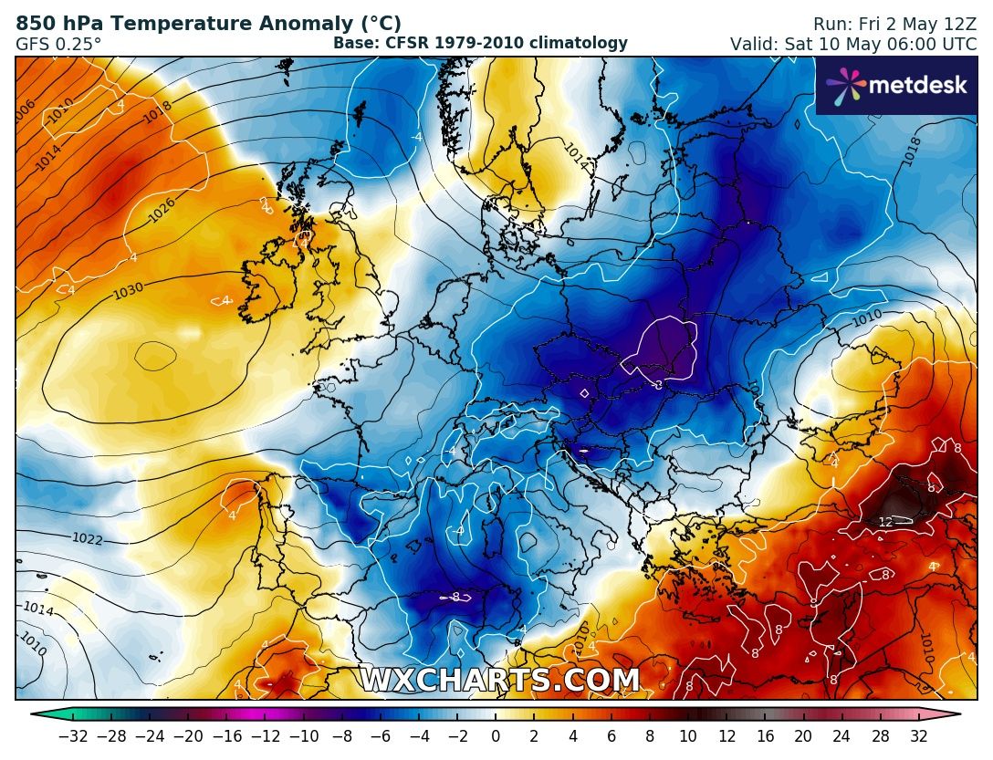 diminuzione temperature, quando diminuiranno le temperature, quando tornerà freddo, freddo in arrivo, freddo maggio